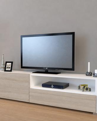Mobile TV bianco e beige