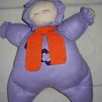Bambola di stoffa fatta a mano cm. 32X40 h., UNICA