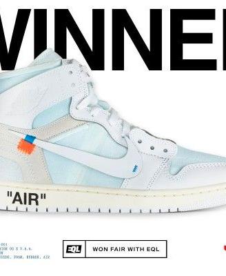 Jordan 1 Retro High Off-White Alaska V.A.A - 43 Eu