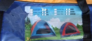 Tenda da campeggio 2.5 x 2.0x1.5 mt