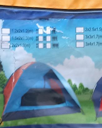 Tenda da campeggio 2.5 x 2.0x1.5 mt