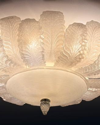 Lampadario Aureliano Toso in vetro di Muano