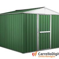 Box porta attrezzi lamiera 276x260 verde
