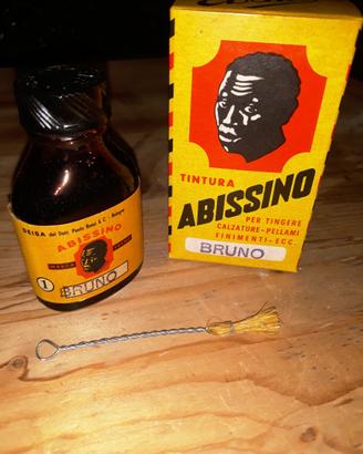 Rara tintura per calzature Ebano Abissino anni 30