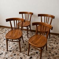Sedie vintage in legno stile scandinavo anni ’60 