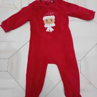 Tutina con piedini, neonati, rosso, 12-18/80cm