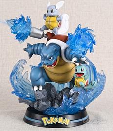 diorama Pokemon Squirtle cm 15 dipinto a mano