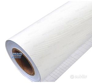 VINILE ADESIVO EFFETTO CARBONIO BIANCO
