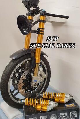 Moto guzzi v35 forcelle mono ohlins freni brembo
