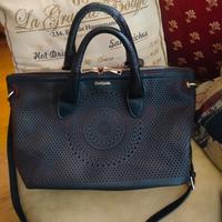 borsa Desigual nera traforata
