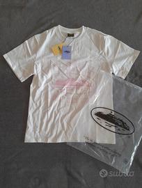 T-shirt corteiz bianca e rosa xs