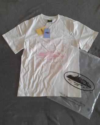 T-shirt corteiz bianca e rosa xs