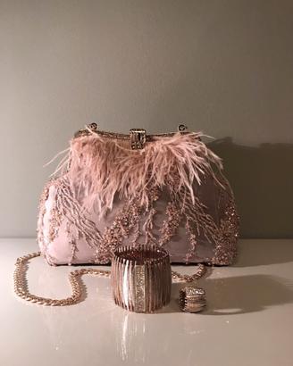 Borsa clic clac rosa cipria