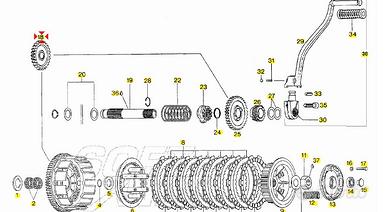 Ingranaggio intermedio Aprilia Pegaso 600 AP023576