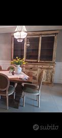 vetrina credenza doppio corpo
