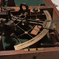 sestante marca londinese originale d epoca 