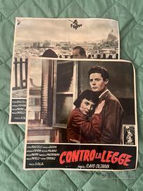 Fotobuste originali film contro la legge calzavara