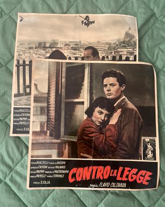 Fotobuste originali film contro la legge calzavara