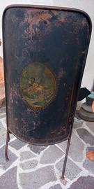 Antico parascintille ferro battuto vintage