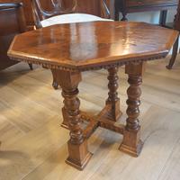 Tavolinetto da caffè Ottagonale in noce