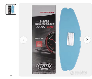 Pellicola anti-appannamento per visiera casco moto