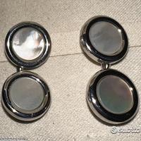 PAIO POLSINI / GEMELLI IN ORO 18kt. E MADREPERLA