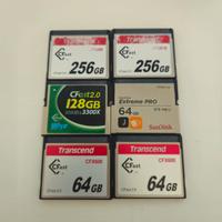 CFast 2.0 da 256gb + 126gb + 64gb +2 lettori CFast