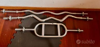 3 bilancieri 28 mm – curl/EZ e tricipiti