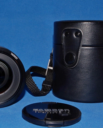 Tamron adaptall 01B 24 mm f 2.5, tappo, custodia
