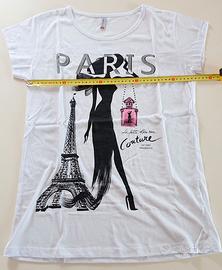 Maglietta T-Shirt da donna NAMSO taglia XXL Paris