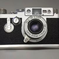 Leica IIIG con Elmar 5 cm f 3,5 Red scale del 1956