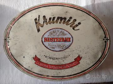 scatola latta Krumiri Bistefani