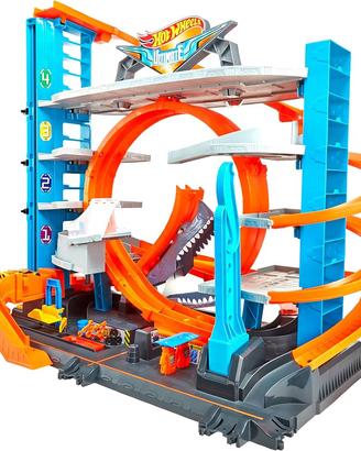 Pista Hot Wheels squalo con automobili