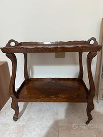 Carrellino vintage in legno