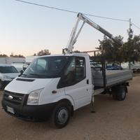 Ford Transit cassone fisso con gru