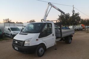 Ford Transit cassone fisso con gru