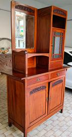 Credenza Liberty in noce nazionale