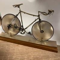 Bicicletta soprammobile argento