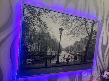 Quadro Amsterdam con Led Multicolor