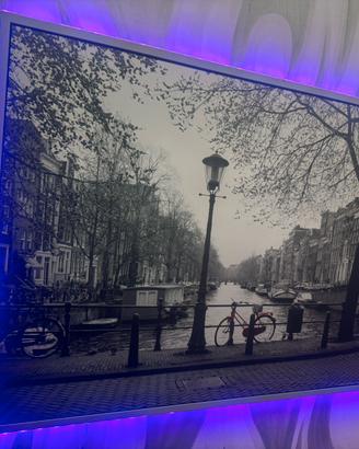 Quadro Amsterdam con Led Multicolor