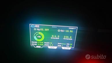 batteria fotovoltaico completa di BMS da 15 kwh