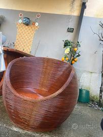 Poltrone in vimini
