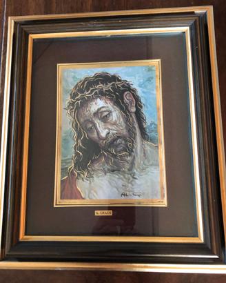Alfonso Grassi - Ecce Homo -su lastra argento 800