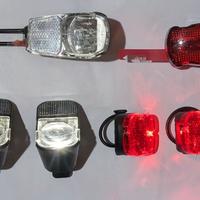 Kit 6 pezzi luci led per bicicletta 