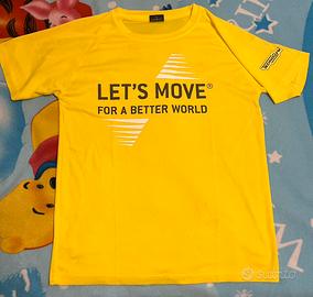 T-Shirt Tecnica Technogym Gialla e Nera