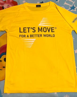 T-Shirt Tecnica Technogym Gialla e Nera