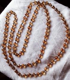 Collana Cristallo Anni'50 Lunghissima
