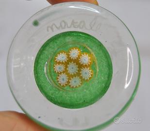 Ferma carte in vetro di Murano  con Murrine