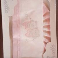 Completo lenzuolino rosa lettino