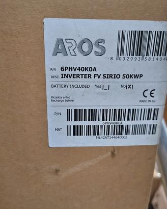 INVERTER FOTOVOLTAICO AROS SIRIO 50Kw